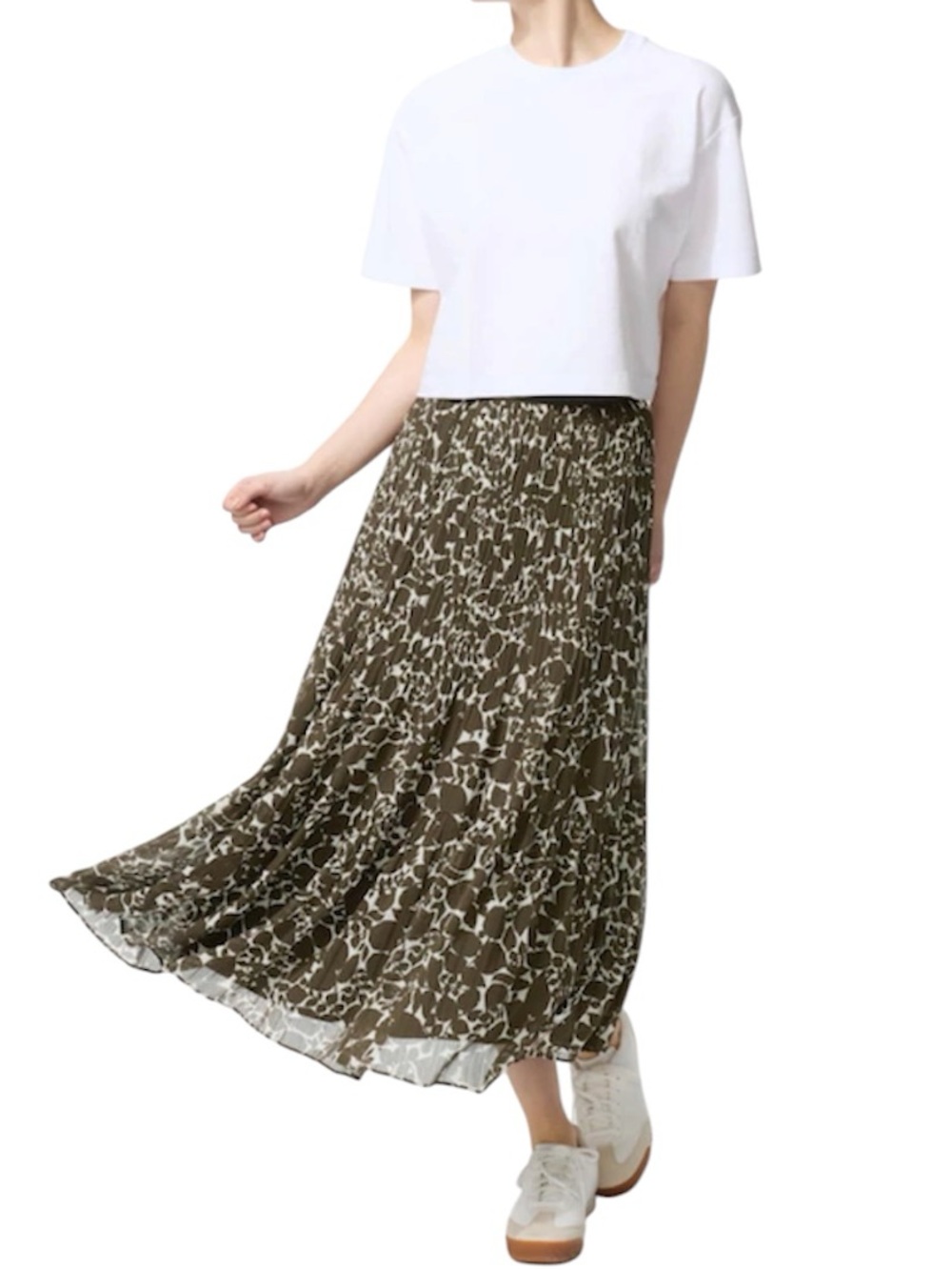 Uniqlo Tiered Chiffon Tiered Skirt
